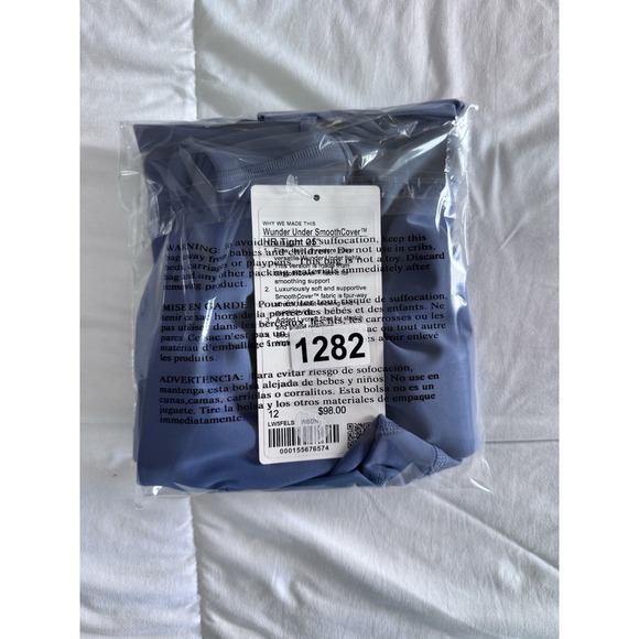 New Lululemon Wunder Under SmoothCover HR Tight 25" Size 12 Leggings Washed Blue - Picture 11 of 11